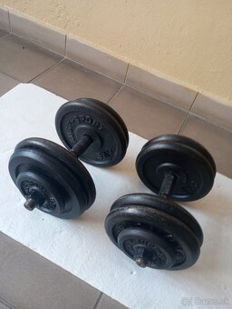 Liatinové nakladacie jednorúčky LAUBR-SPORT 2 x 24 kg - 5