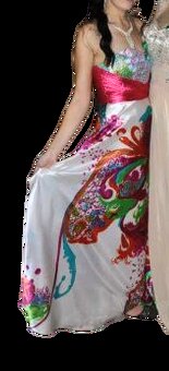 Farebné spoločenské šaty  zn. Pretty everything - 5