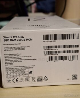 Xiaomi 12x Gray 8gb/256gb - 5