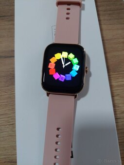 Chytré hodinky P72 – 1,85" - volanie, IP68, ružové - 5