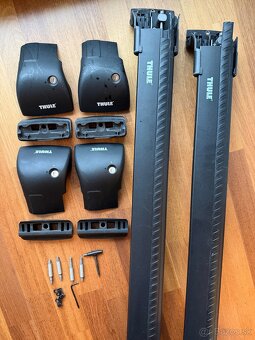Predám nosič Thule Wingbar Edge 9596 Black + kit XT 3145 - 5