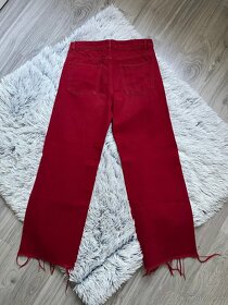 NOVÉ dámske červené džínsy značky Zara - 5