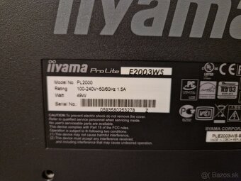 iiyama ProLite E2003WS 20" , DVI, VGA, - 5