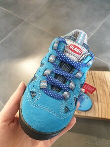 Nové kožené topánky detské Olang Sole modré veľ. 26 - 5