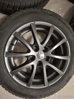 Alu disky Borbet LV5 Anthracite Glossy+zimné pneu 205/55 R16 - 5
