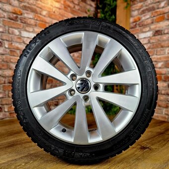 Alu R17 5x112 orig. VW Golf, Caddy, Jetta...+zimné 225/45R17 - 5