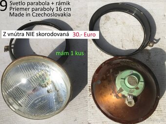 Svetlá a odrazové sklíčka na bicykel, príves, traktor vlečku - 5