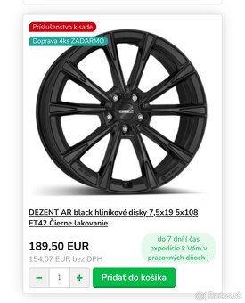Disky Dezent AR R19x7.5 5x108 - 5