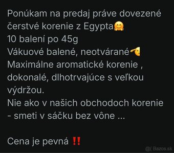 Korenie na varenie z Egypta - 5