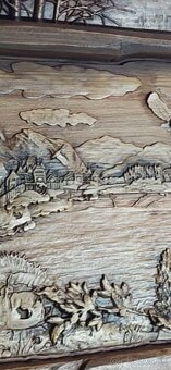 Drevený obraz 132×40cmhr.4 cm - 5