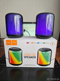 Prenosné reproduktory HOCO BS56 2v1: bezdrôtové a káblové - 5