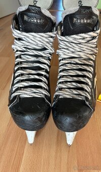Hokejové korčule reebok us 10,5 + šnúrky howies - 5