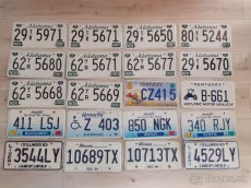 Americké SPZ Licence plate originál použité stare znacky - 5