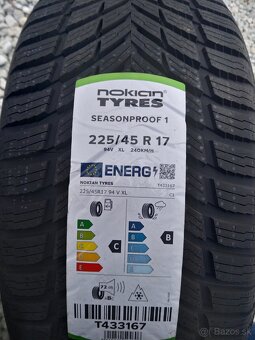 Alu R 17 ŠKODA,VW,SEAT originál + celoročné pneu. - 5