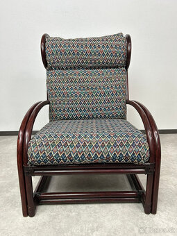 Masívne kreslo ušiak s podnožou Gervasoni Italy - 5