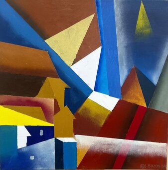 Vlkolínec oľejomaľba moderná - 5