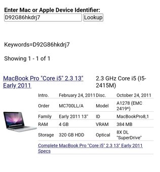 2x Apple MacBook Pro A1278 - 5