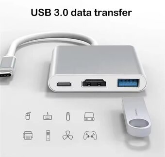 3v1 adapter z USB-C na HDMI - 5