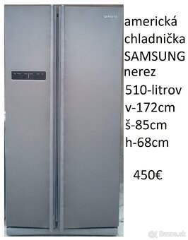 predám chladničku s mrazničkou-nerez aj bielu - 5