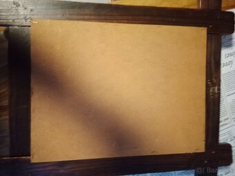 Hlava koně olej na desce SLEVA NA 1990 - 5