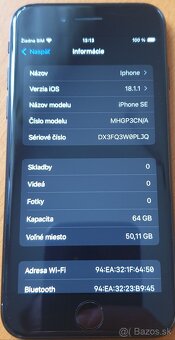 iPhone SE 2020 64 GB Čierny veľmi dobrá cena - 5