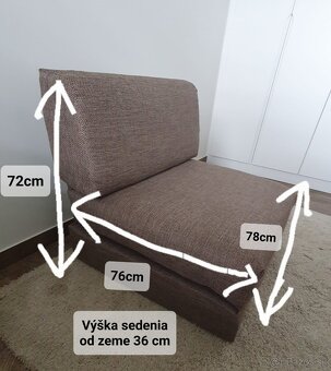 Predám rozkladacie kreslo - 5