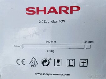 Predám soundbar SHARP 40 W. - 5