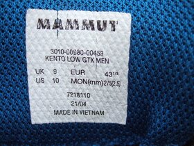 Predám turistickú obuv Mammut Kento Low GTX - 5