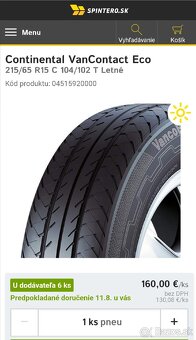 Nové disky kolies + nové pneumatiky 215/65 R15C - 5