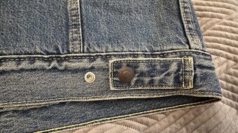 Pánska džínsová zateplená bunda LEVIS - veľkosť M - 5