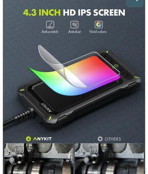 Inšpekčná kamera Anykit Borescope so svetlom 3m - 5