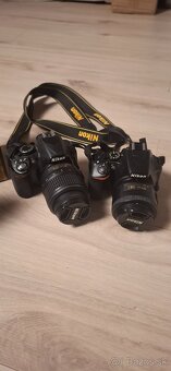 Nikon D3500 + 3 objektívy + 2 batérie + 2 nabíjačky + d3100 - 5