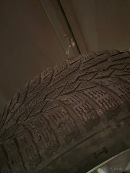BMW zimná sada - originál alu disky 225/55 R17 - 5