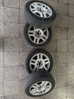 Predám elektróny a pneumatiky 5x100 R16 205/55 - 5