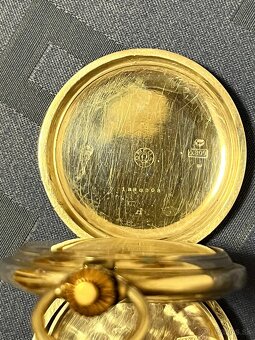 Vzácne strieborné (800) vreckové hodinky Omega - 5