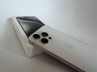 iPhone 15 Pro Max - White Titanium, 1TB - TOP STAV - 5