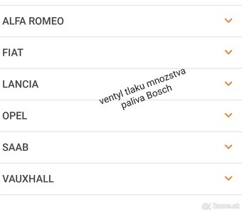 Regulacny ventyl mnozstva tlaku paliva Fiat Opel Alfa - 5