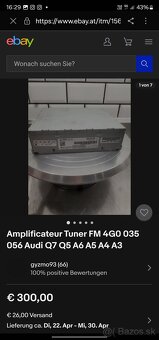 Originálny FM Tuner Audi A6 C7 – 4G0 035 056 E - 5