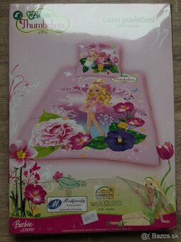 POSTEĽNÉ OBLIEČKY BARBIE Thumbelina + darček - 5