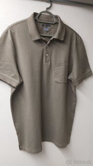Pánska košeľa zn.Van Heusen krátky rukáv, khaki ,XL - 5