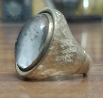 Pánsky prsteň zo žltého kovu - 5