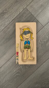 Drevené puzzle goki - ľudské telo - 5