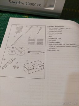 Coverlock Janome 2000 CPX + lemovač zakladač - 5