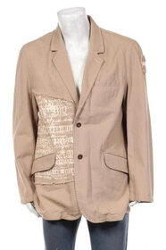 Predám riflove sako pieskovej - dezert farby - 5