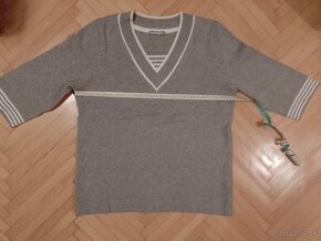 Sivý pulóver v.XL /+tričko zadarmo/ - 5