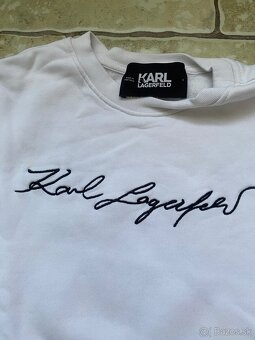 Biela mikina Karl Lagerfeld (má fľaky) - 5