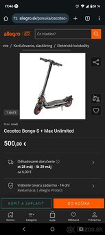Elektrická kolobežka Cecotec Bongo serie S+ Unlimited Max - 5