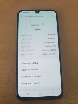 Samsung galaxy A40 4/64GB-rezervovaný - 5