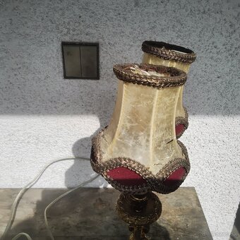 Luxusná Zámocká bronzova Lampa funkčná - 5