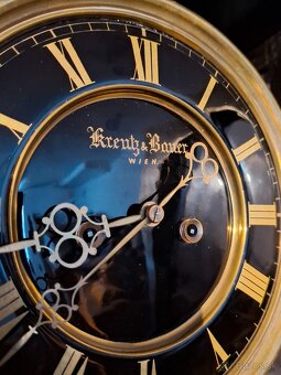 Predám funkčné starožitné polbicie Viedenské hodiny Kreutz & - 5